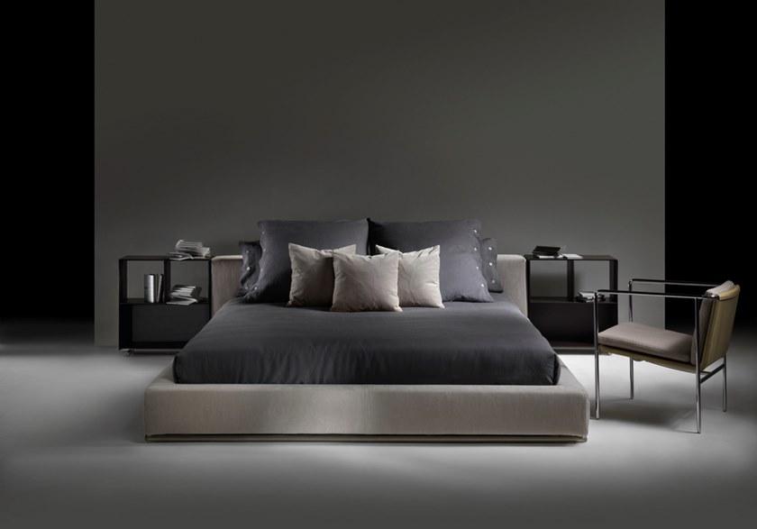 Flexform Двуспальная кровать со съемным чехлом из ткани Groundpiece sun-id-1458149 - Вид №5