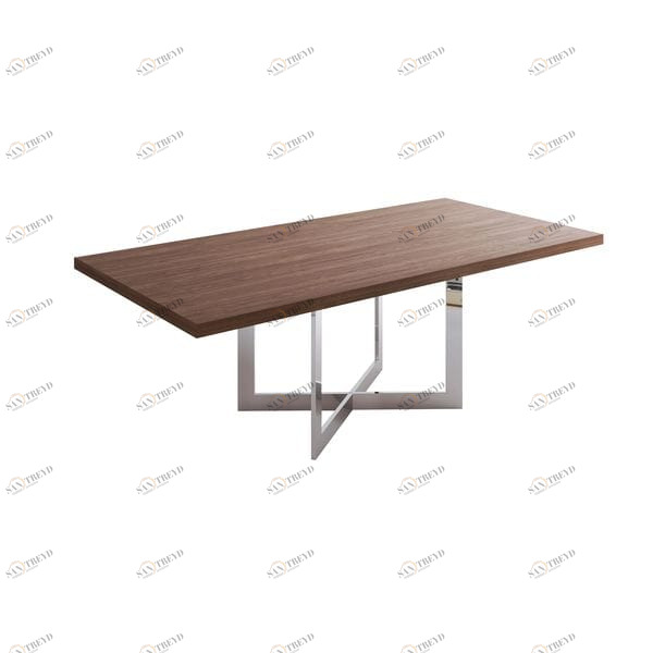 Обеденный стол деревянный прямоугольный темный орех 220 см 8368 UNICO  249539 Орех;коричневый 