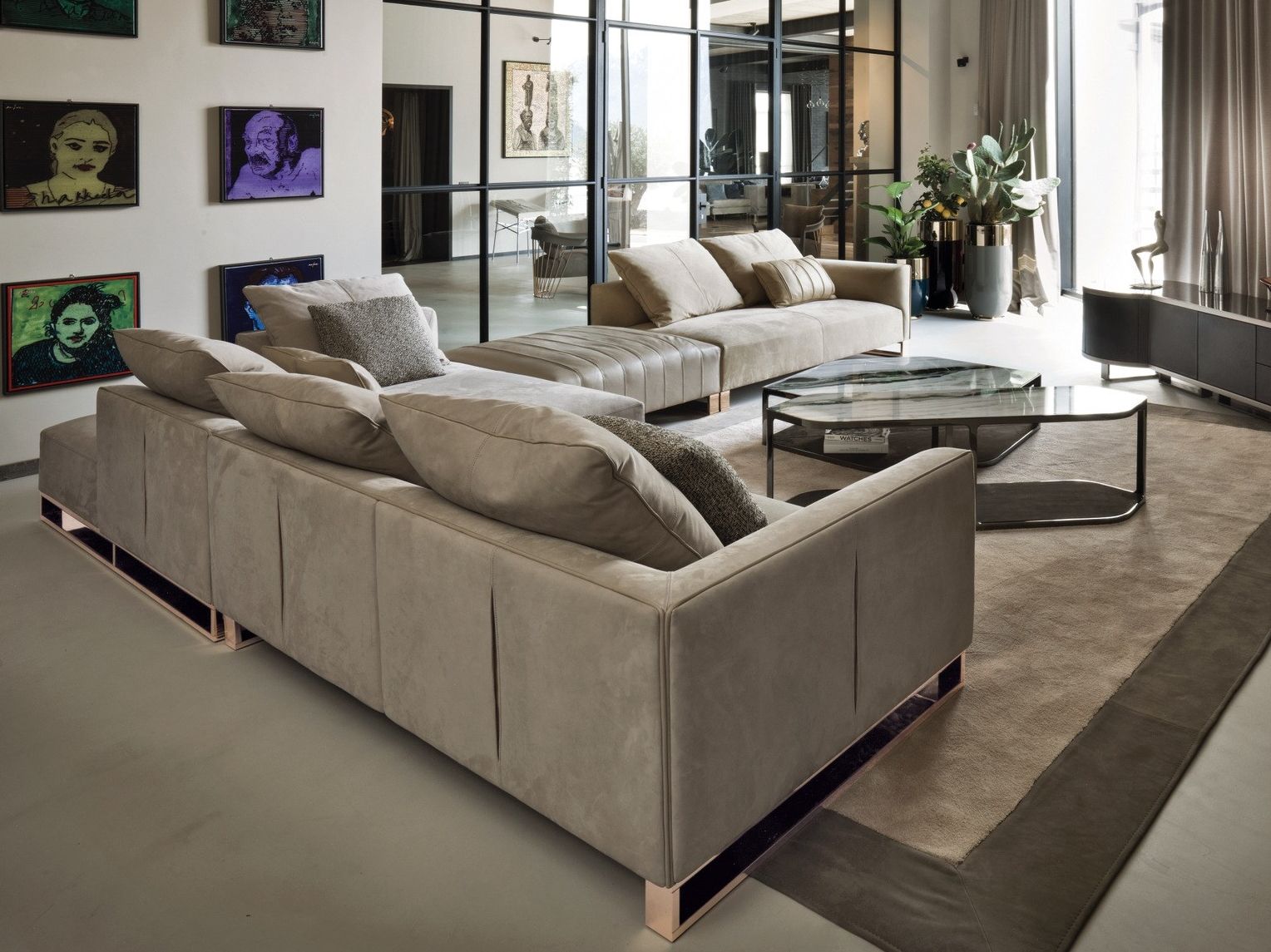 Низкий шестиугольный журнальный столик Longhi ARCH-00064758 - Вид №5