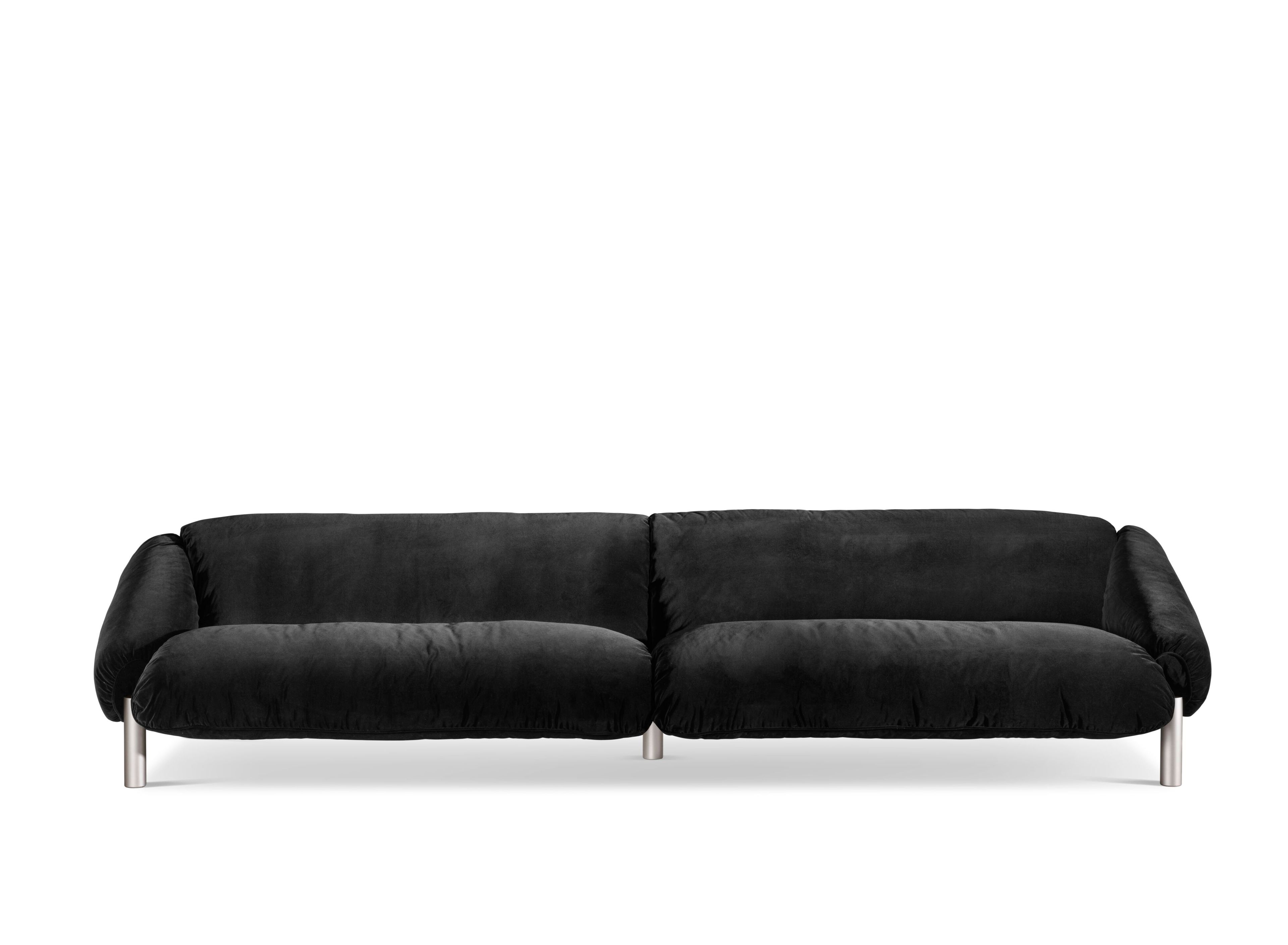 4-местный бархатный диван GHIDINI1961 Flo ARCH-00072644 - Вид №2