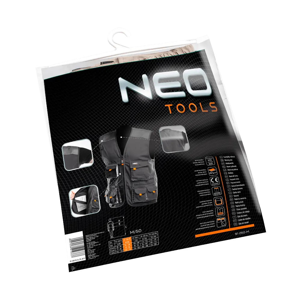 Жилет рабочий Neo HD цвет серый размер XXL/58 рост 194-200 см 82312330 STLM-2099468 Neò - Вид №1