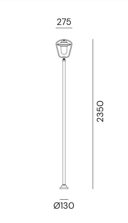 Il Fanale Садовый фонарь из металла Calmaggiore 301.b5.ort - Вид №1