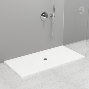 704913 Душевой поддон из акрила h3 с антислипом белый в комплекте с сифоном., цвет Белая глазурь Kerasan DOCCIA Италия