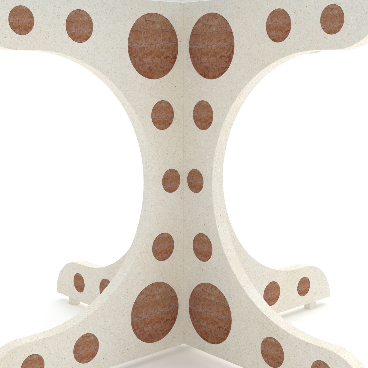 Круглый стеклянный стол с мраморным основанием Pistore Marmi MA-MI ARCH-00018563 - Вид №2