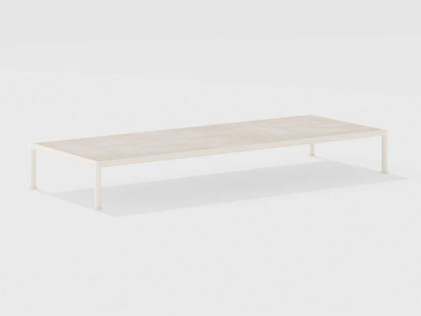 Низкий прямоугольный садовый столик из керамогранита FAST Roè ARCH-00085307