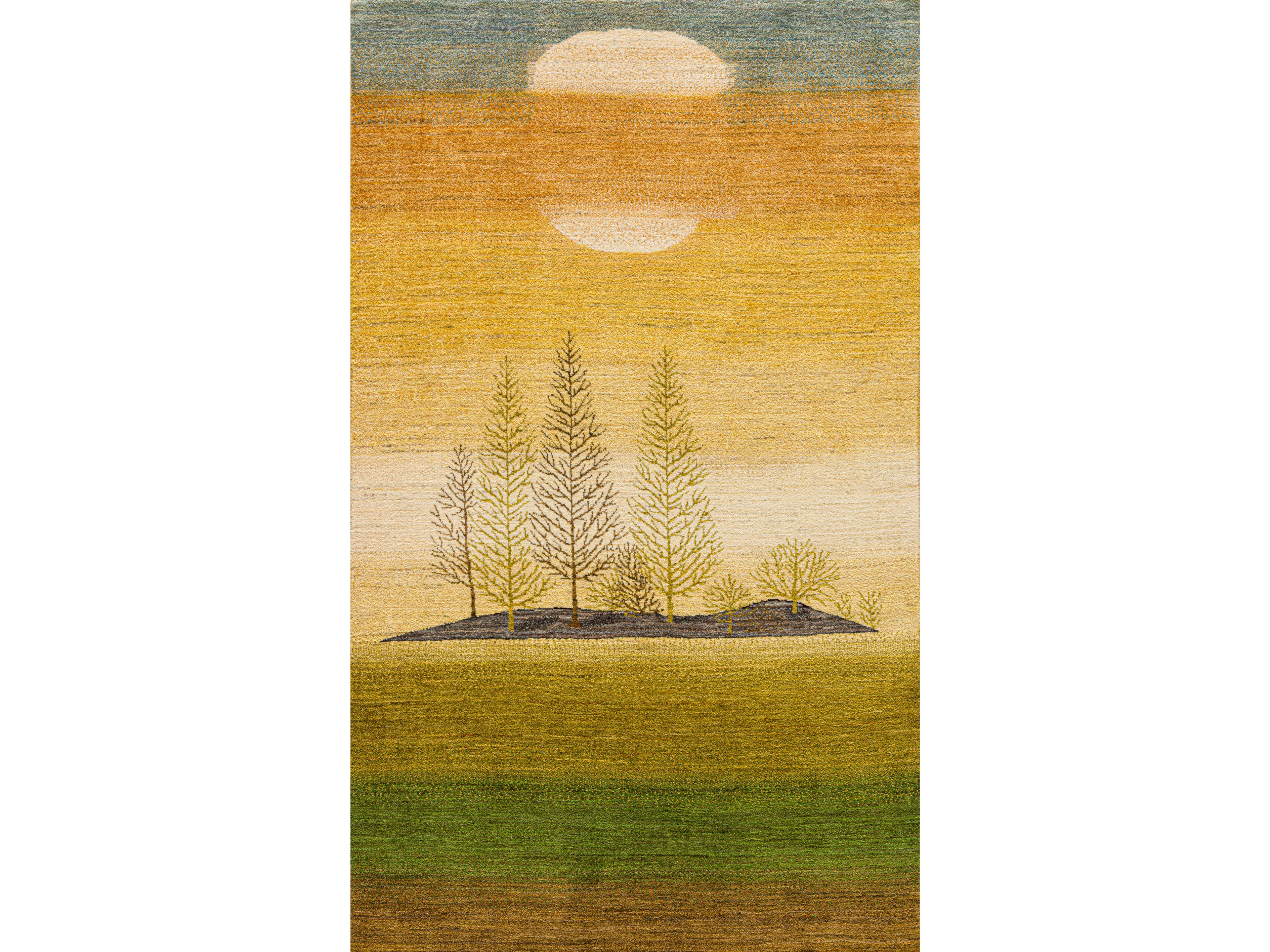 Прямоугольный шерстяной ковер Zollanvari Gabbehs Flora &amp ARCH-00031034 - Вид №1