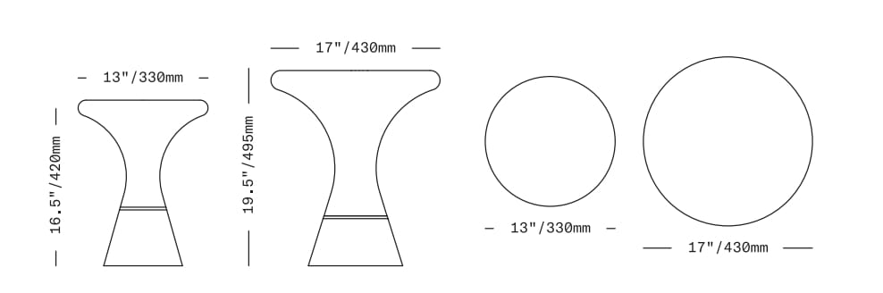 Круглый журнальный столик из дутого стекла SkLO JOIN ARCH-00023204 - Вид №11