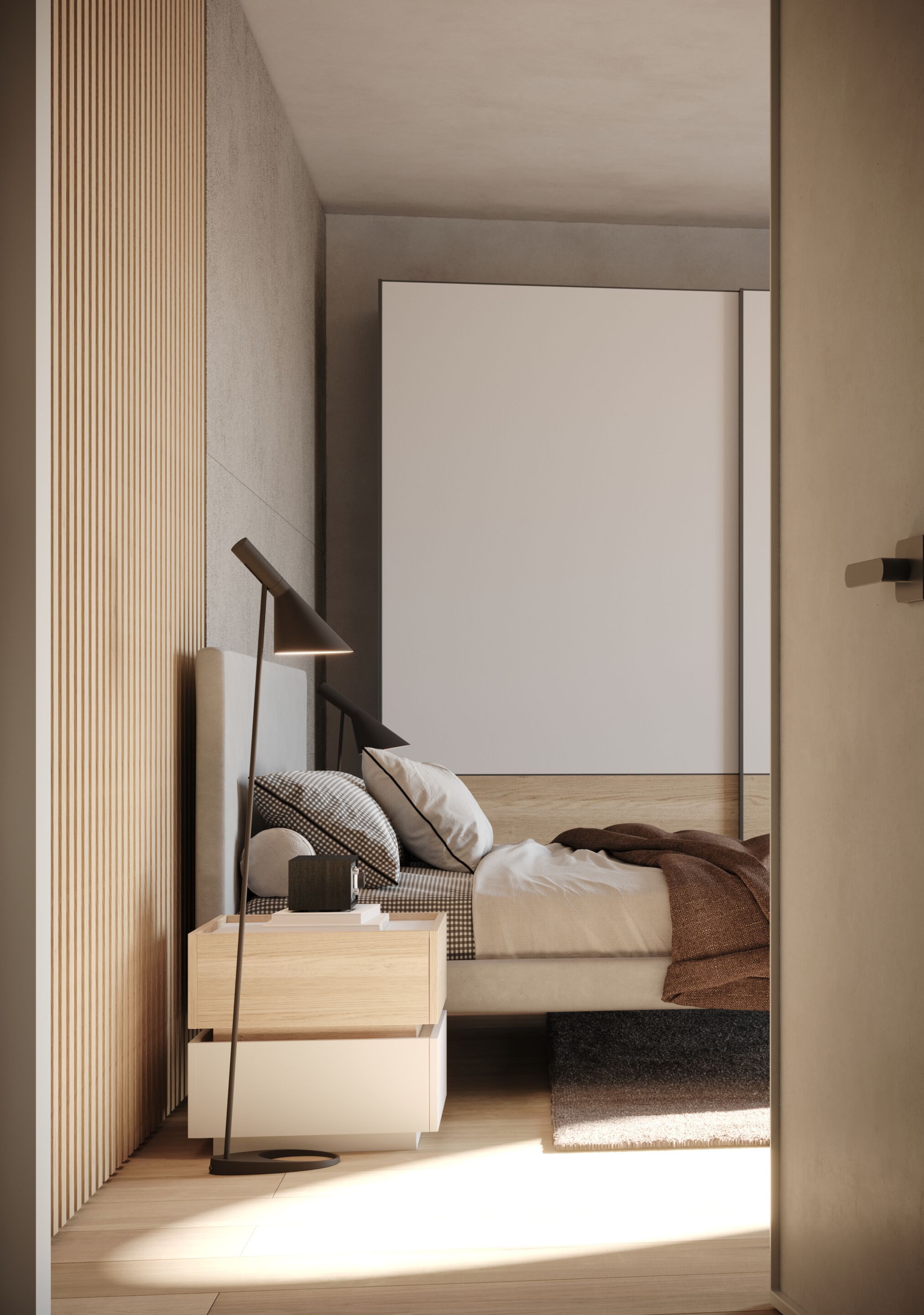 Кожаная двуспальная кровать Giessegi KUDO ARCH-00104599