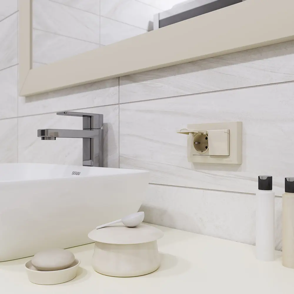 Рамка Werkel Stark для двойной розетки в стиле минимализм 85539953 STLM-1463231 - Вид №1