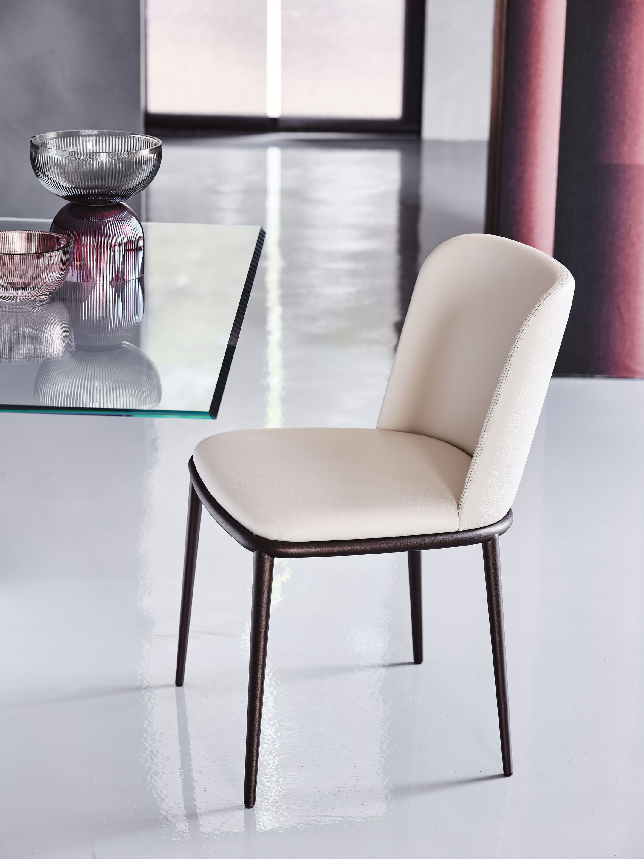 Кожаный мягкий стул Cattelan italia Magda ARCH-00088964 - Вид №4