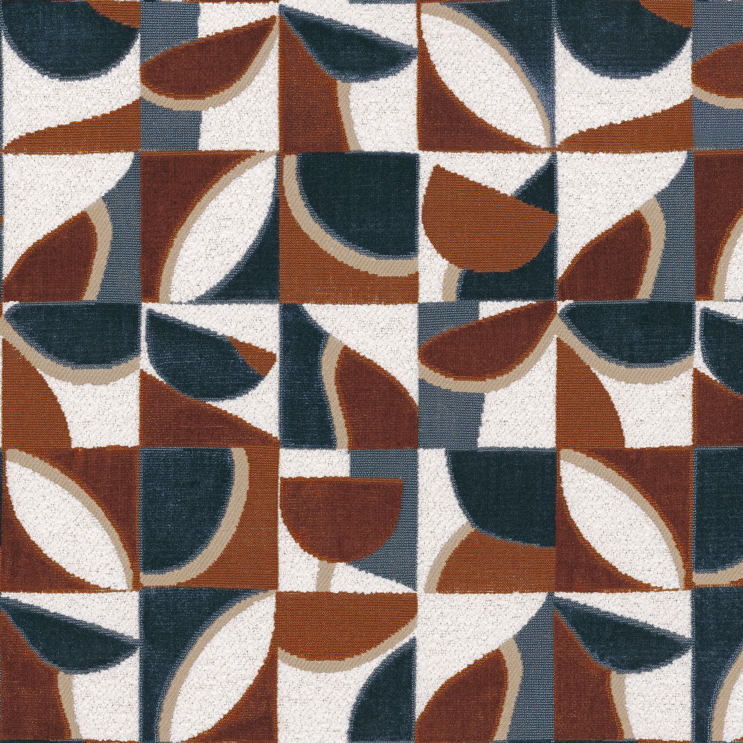 Бархатная ткань с графическим рисунком Casamance Manali ARCH-00117279 - Вид №6