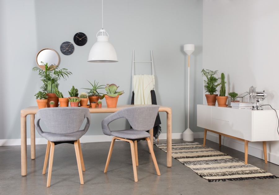 Кресло Flexback серое с черным основанием Zuiver 1200127 - Вид №4