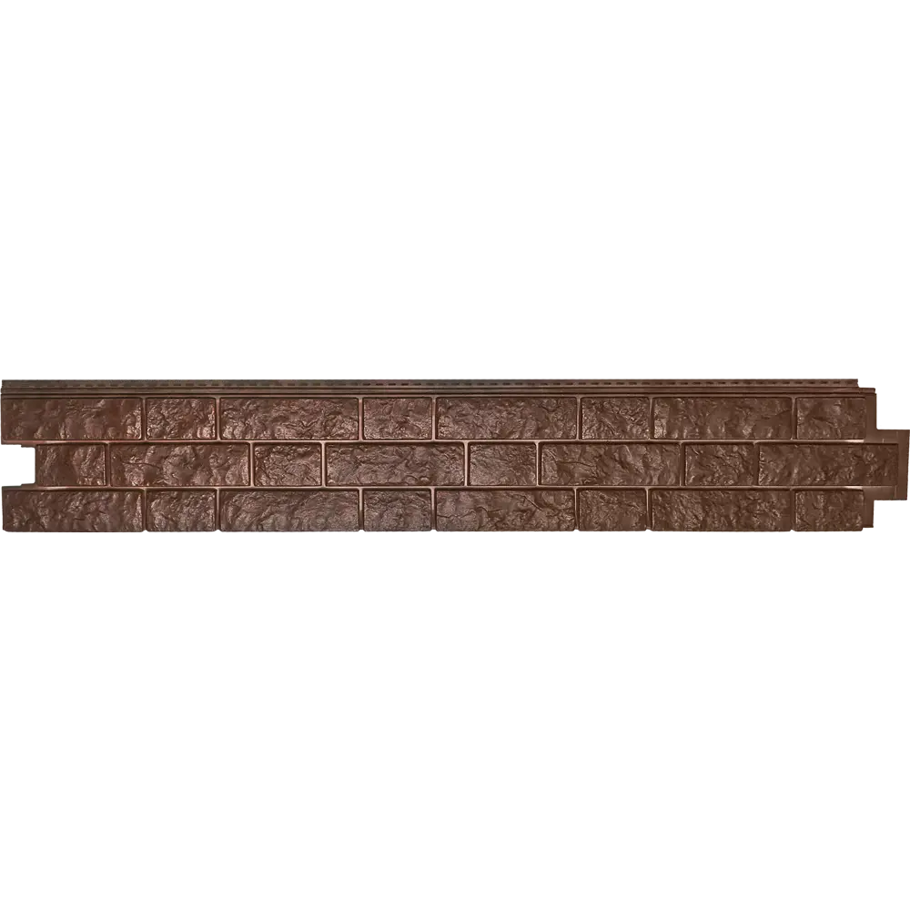 88292075 Сайдинг виниловый Döcke Bergart Камень 1.8 м Кедровый орех 0.52 м² STLM-0077327 - Вид №2