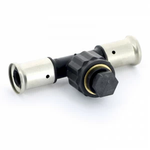 Тройник пресс-В PVDF HENCO 16x1/2"x20