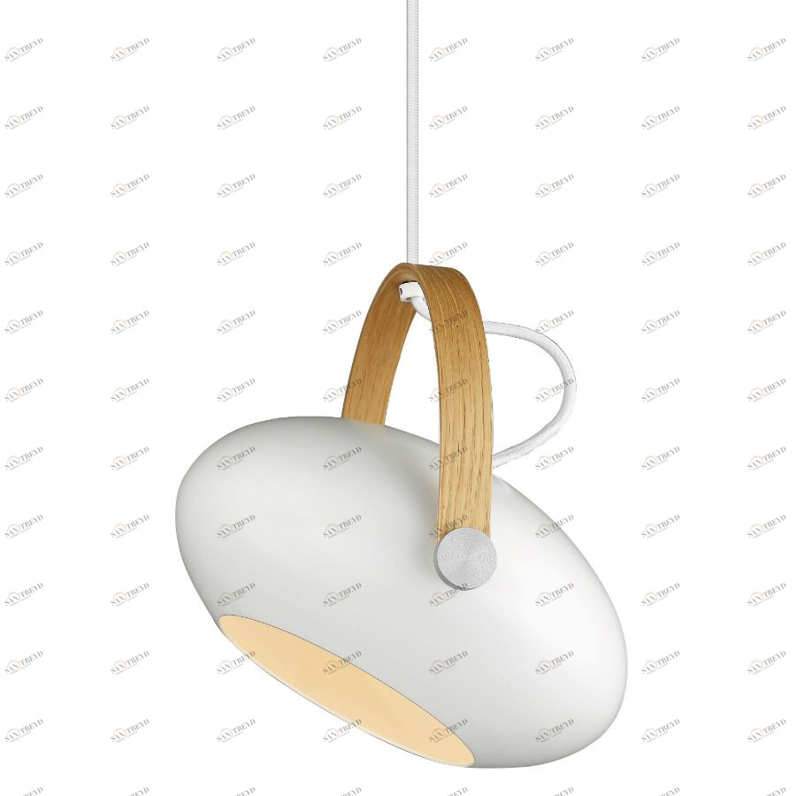 Светильник подвесной D.C, Ø26, белый/дуб Halo Design 734337