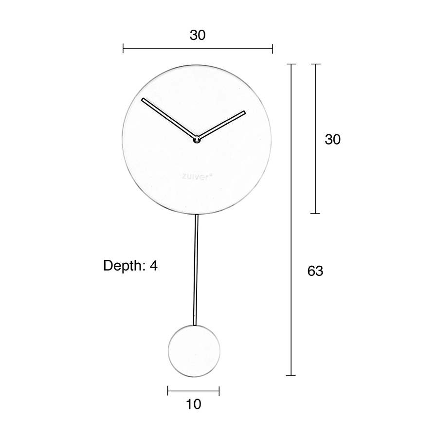 Часы Minimal белые Zuiver 8500048 - Вид №5