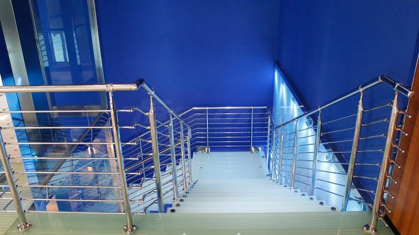 FARAONE Винтовая лестница из нержавеющей стали и закаленного стекла sun-id-1486969 - Вид №4