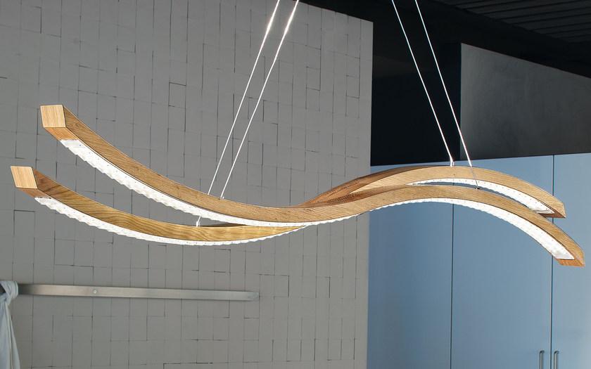 Masiero Светодиодный подвесной светильник с прямым светом из дуба Libe sun-id-1392896 - Вид №1