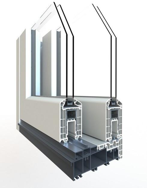 ALPHACAN Подъемно-раздвижная компланарная дверь из пвх с двойным остеклением sun-id-1436850 - Вид №1