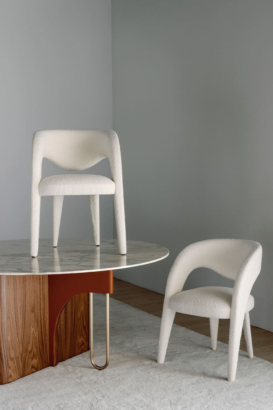 Бархатный стул с подлокотниками Greenapple Laurence ARCH-00052682 - Вид №4