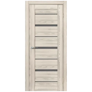 Комплект двери Верано остекленная 60x200 см ПВХ цвет ривьера крем с добором 200 мм