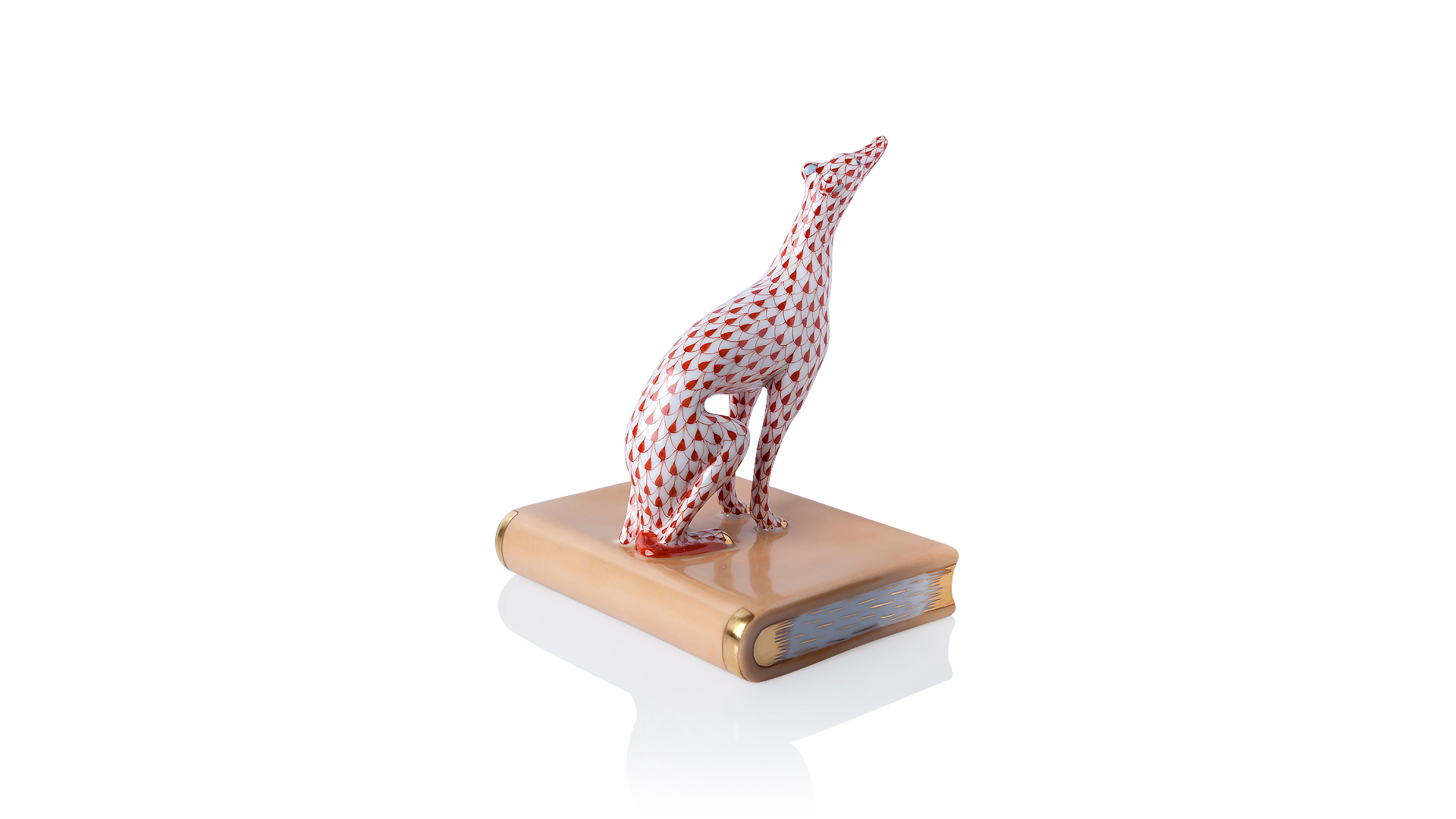 10615686 Herend Подставка для книг 16,5см "Грейхаунд, смотрящий налево" Фарфор  - Вид №2