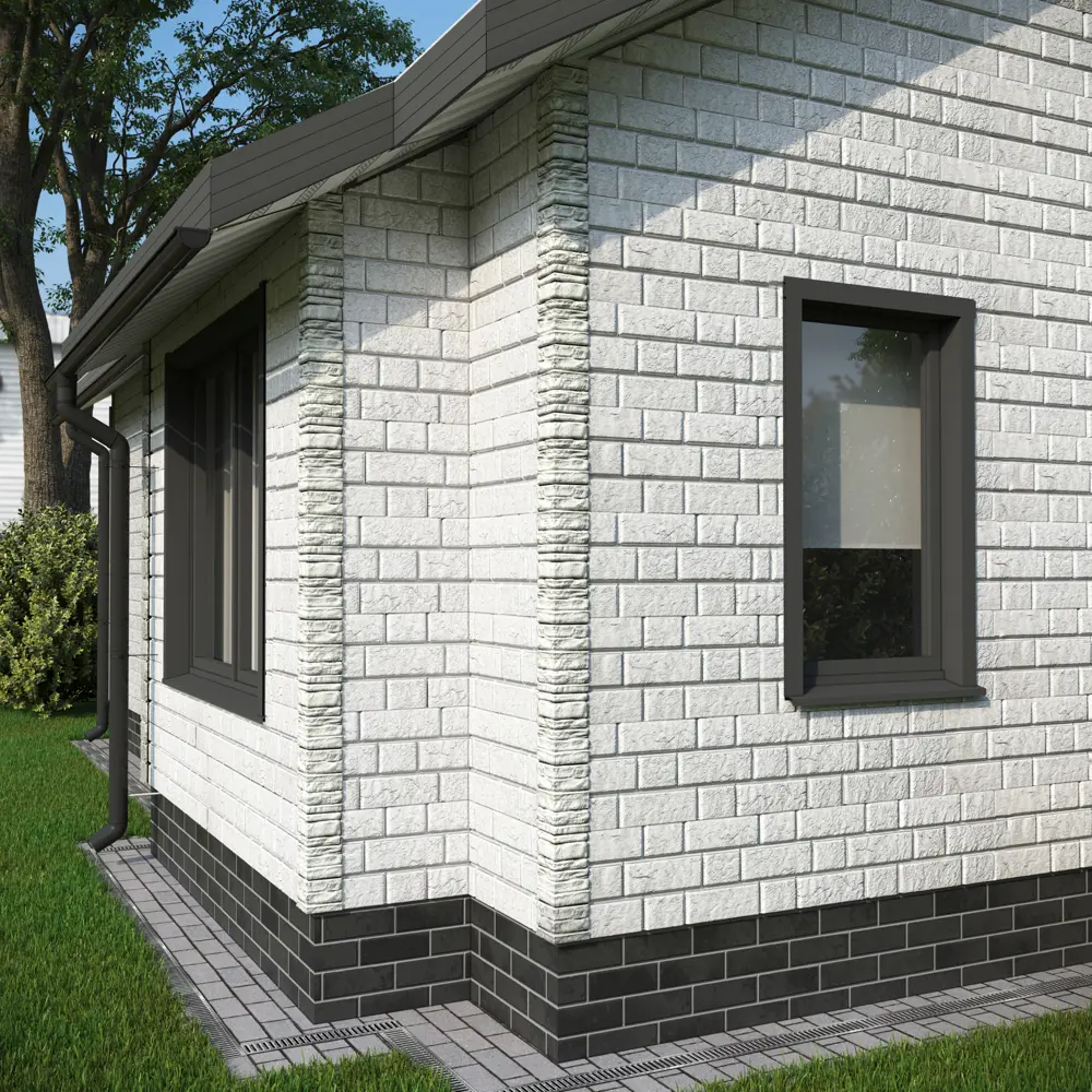 88292072 Сайдинг виниловый Döcke Bergart Камень 1.8 м Кокос 0.52 м² STLM-0077324 - Вид №4