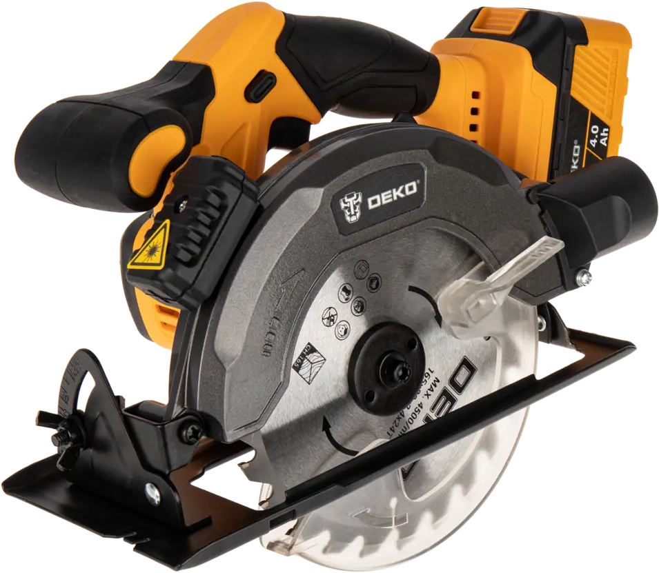 Аккумуляторная циркулярная пила DEKO DKCS20V с АКБ 4.0Ач 89372994