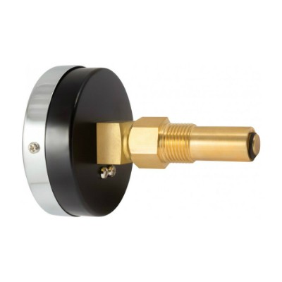 ТМТБ-31T.0410120 Термоманометр ТМТБ-31T с задним подключением Valtec 1/2", 10 бар, 0-120 °C  - Вид №1
