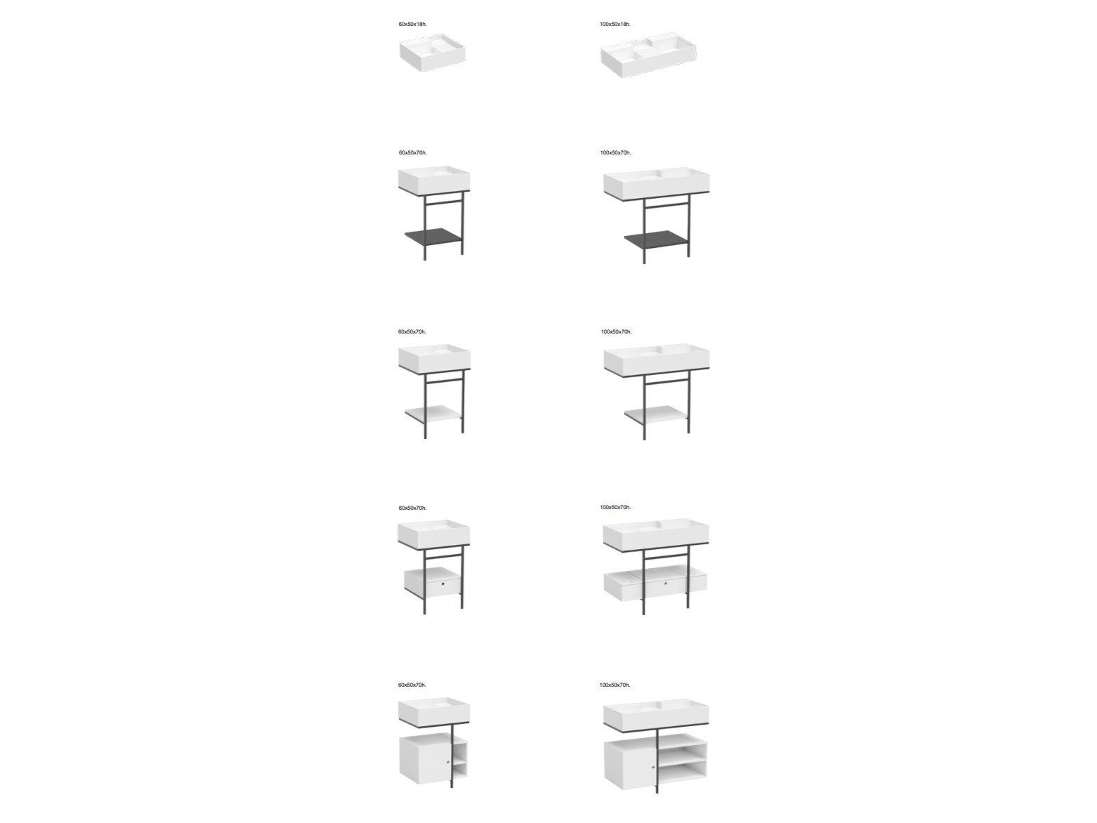 Консольная раковина со стальной рамой и дубовой столешницей COLAVENE Nobu ARCH-00070889 - Вид №9