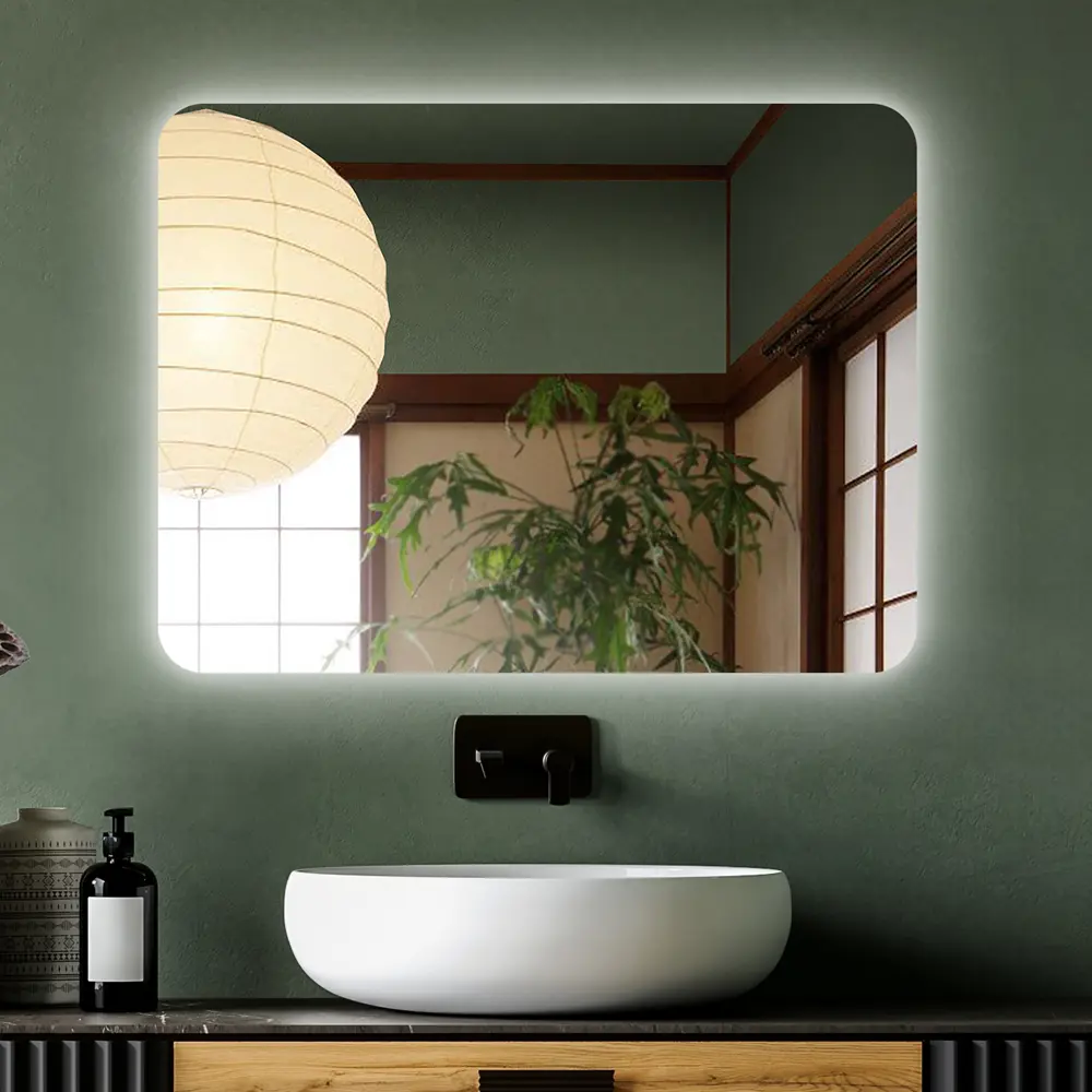 Зеркало Santreyd Singapore с LED-подсветкой и антизапотеванием 80×60 см 89356946 Сингапур STLM-0970145