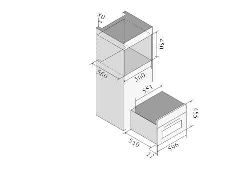 Нержавеющая сталь встраиваемый датчик температуры Ilve Professional Plus ARCH-00049079 - Вид №1