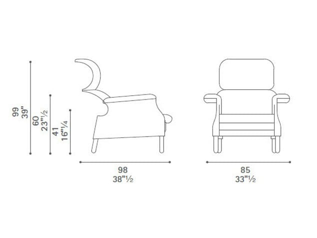 Кресло с подлокотниками Poltrona Frau коллекция - диваны и кресла ARCH-00128906 - Вид №6