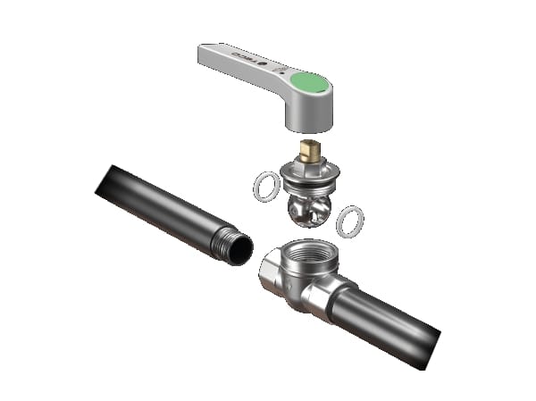 Клапан "Top Entry" с соединением зонда с резьбой F / F для систем учета TECO T4J ARCH-00150130 - Вид №5