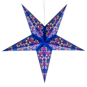 89378393 Елочная игрушка Звезда Инди 2.5x38 см фиолетовый STLM-1359486