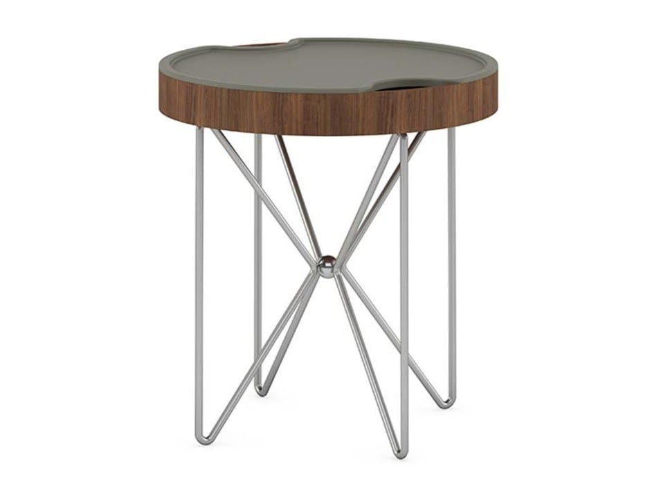 Круглый деревянный журнальный столик с подносом Ersa Kilig ARCH-00131474 - Вид №3