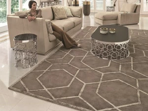 Longhi Прямоугольный коврик из ткани с геометрическим рисунком Loveluxe V 401