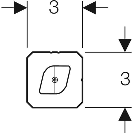461.003.00.1 Дистанционный элемент Geberit GIS Geberit  - Вид №3