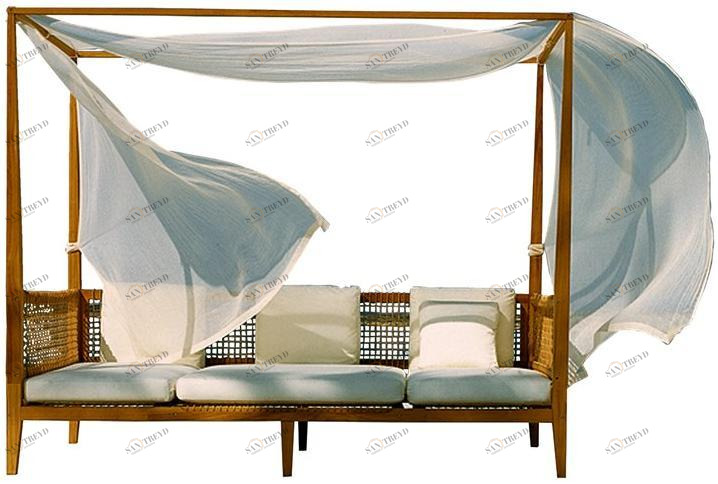 Unopiù Грядка из тикового дерева с балдахином Synthesis Alsybi