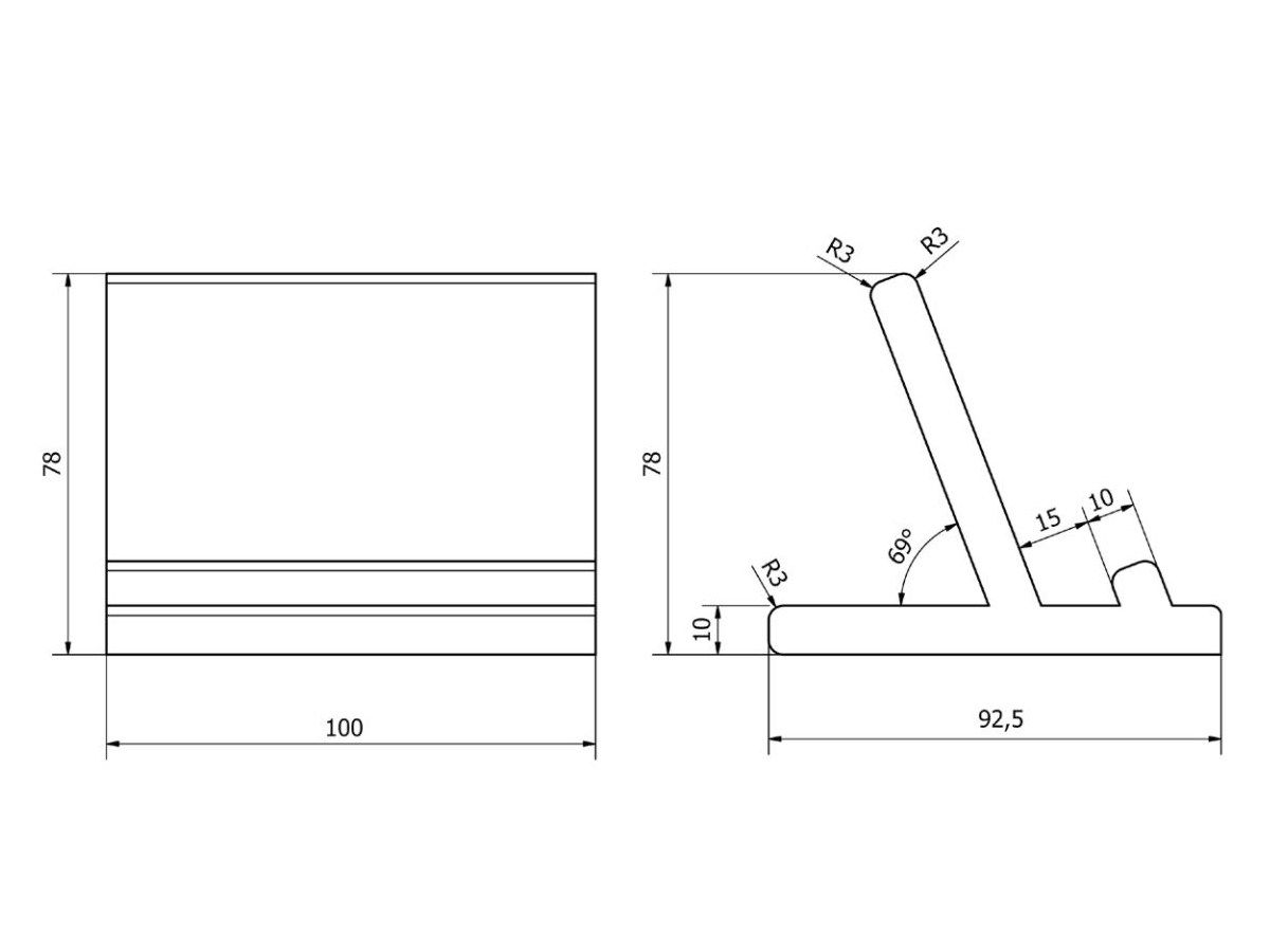 Регулируемая подставка для планшета из многослойного материала EVER Life Design Brunt ARCH-00045664 - Вид №3