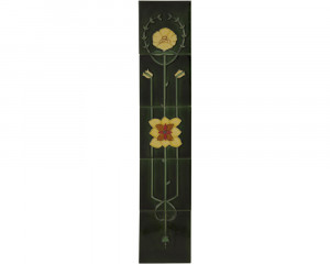 LGC016 Набор из 10 4 желтых цветов на зеленой плитке Сarronheating