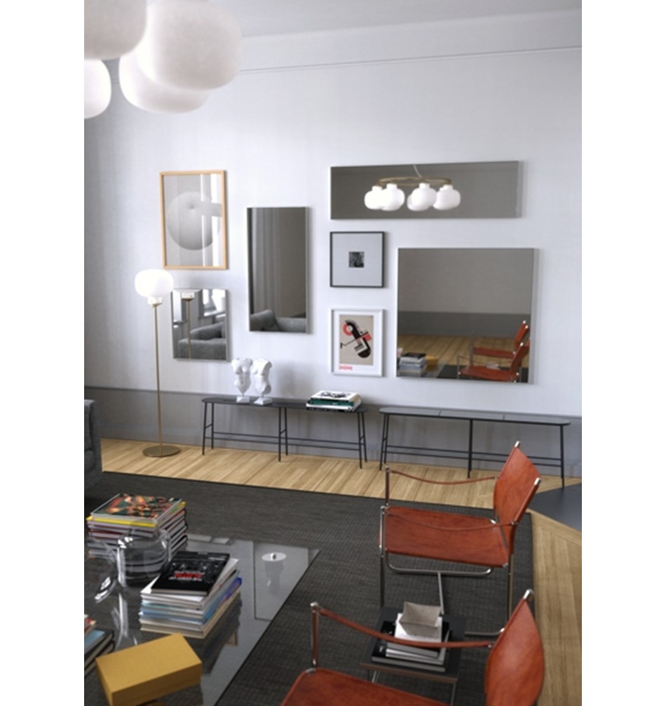 FROST Зеркало 60x50cm » чёрное Алюминий Черный U4135-B  - Вид №3