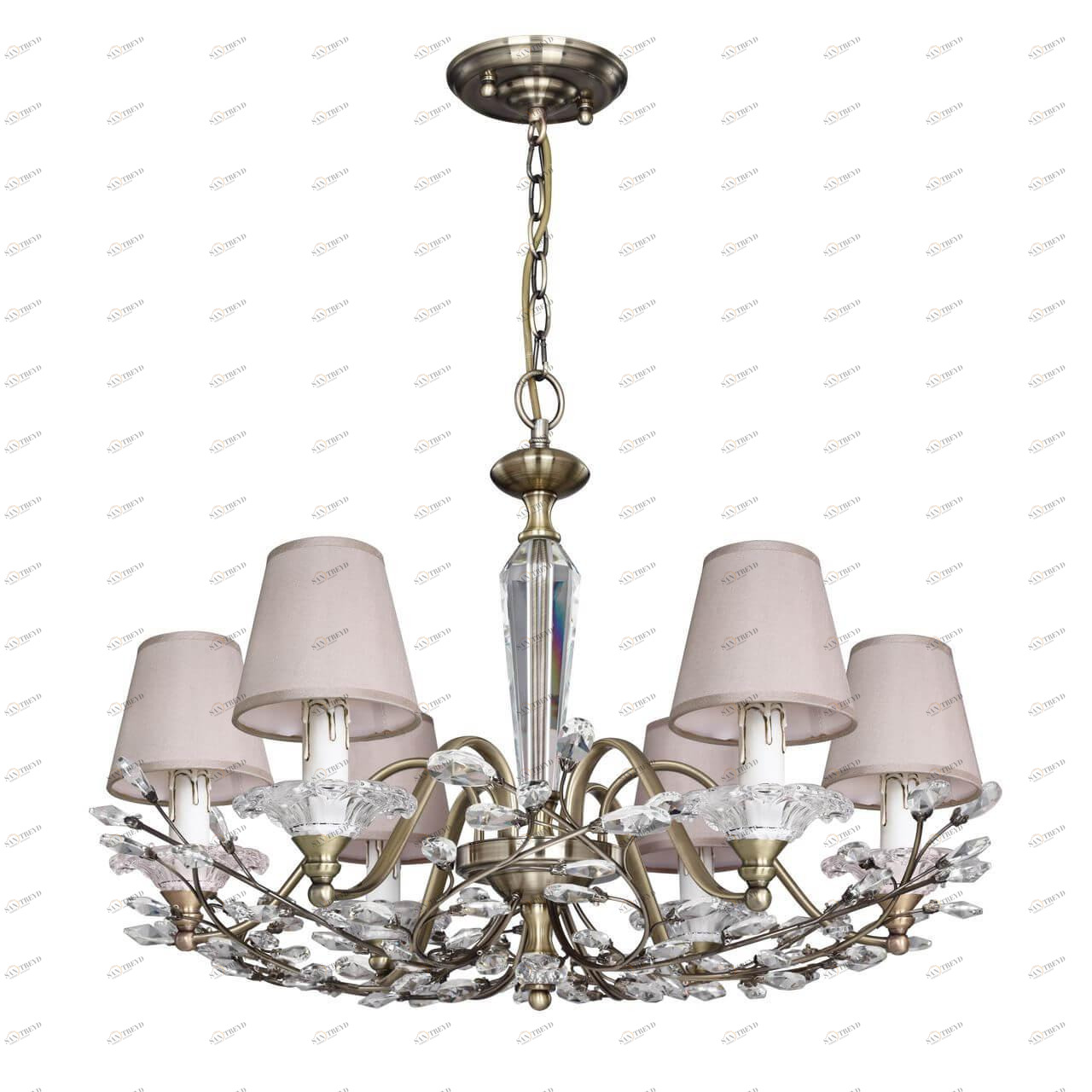 Подвесная люстра Favourite Crown 2175-6P FAVOURITE ДИЗАЙНЕРСКИЕ, CROWN 137792 Бежевый 