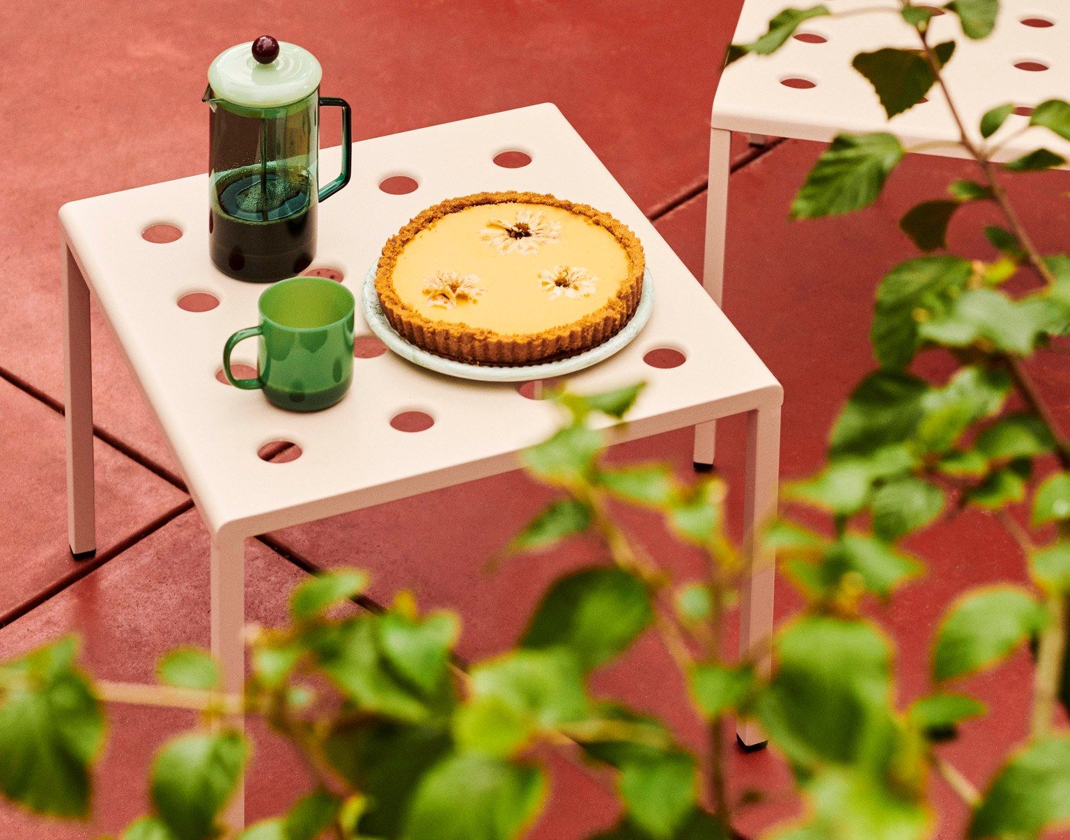 Квадратный садовый стол из стали с порошковым покрытием Hay балкон ARCH-00047424 - Вид №8