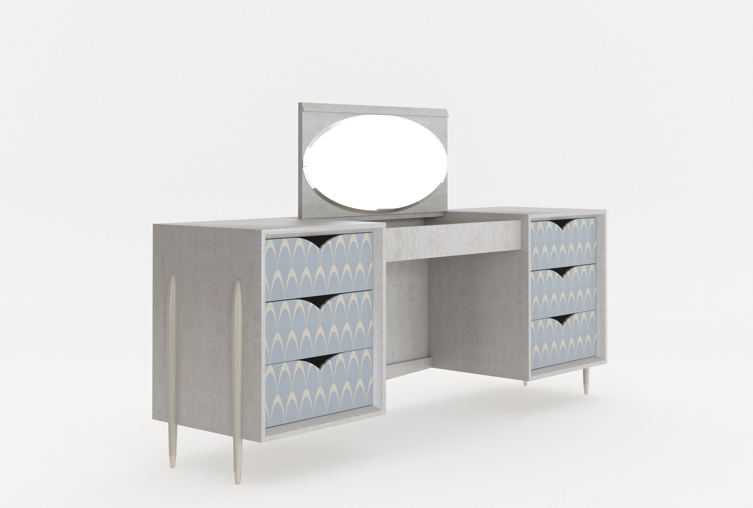 Туалетный столик из шпона Mantellassi 1926 Павлин ARCH-00100298 - Вид №2