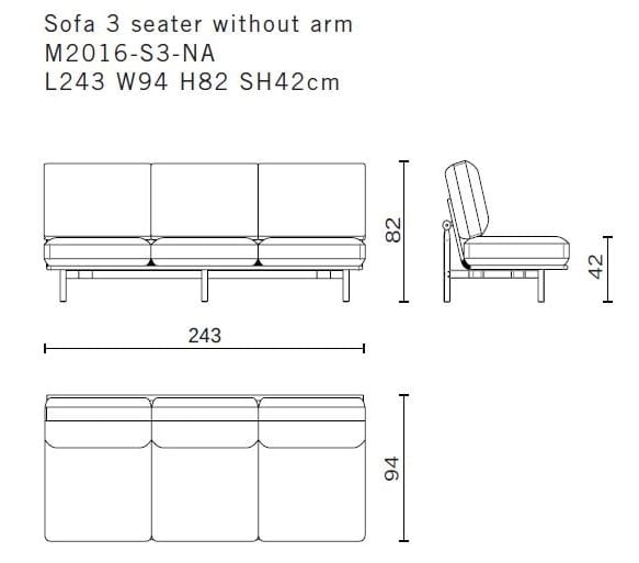 3-местный тканевый диван District Eight Stilt ARCH-00091284 - Вид №6