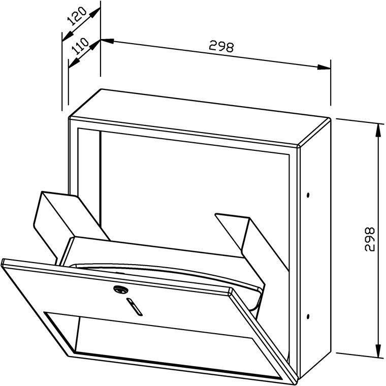 728119 Диспенсер для бумажных полотенец WP114 WAGNER_EWAR A-LINE Wagner Ewar  - Вид №1