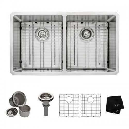 KHU102-33 Мойка кухонная прямоугольная Krausru  - Вид №1