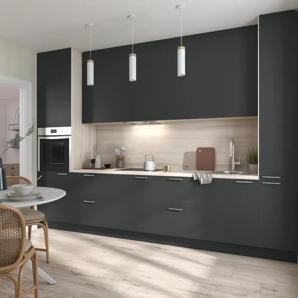 Карниз для кухонного шкафа DELINIA ID София грей 200 см - серый матовый 85837255 STLM-0876909 - Вид №6