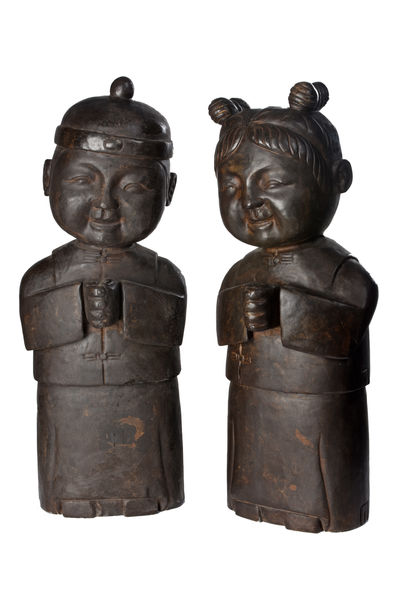 GWVE0010 Набор из двух каменных статуй ijlbrown 